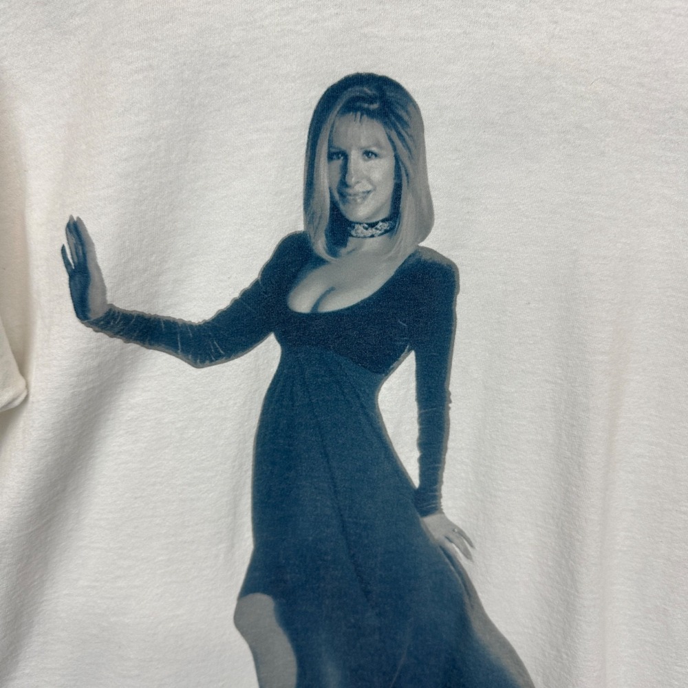 Vintage Barbra Streisand 1994 The Concert Tour T-Shirt White Large Single Stitch - Picture 3 of 12